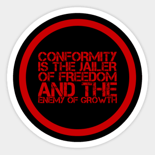 Jailer of freedom Sticker